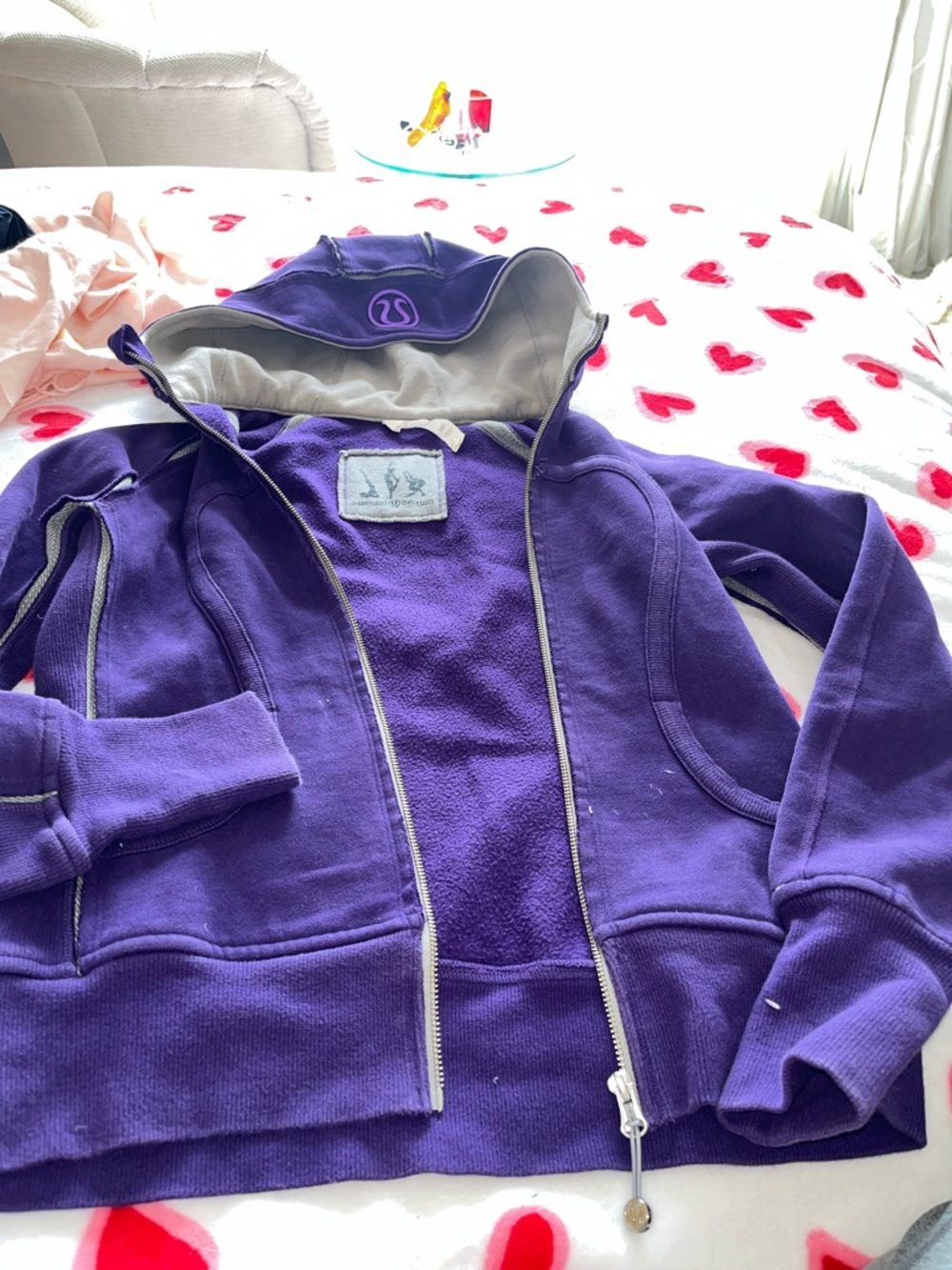 lululemon athletica Purple Hooded Zip Jacket